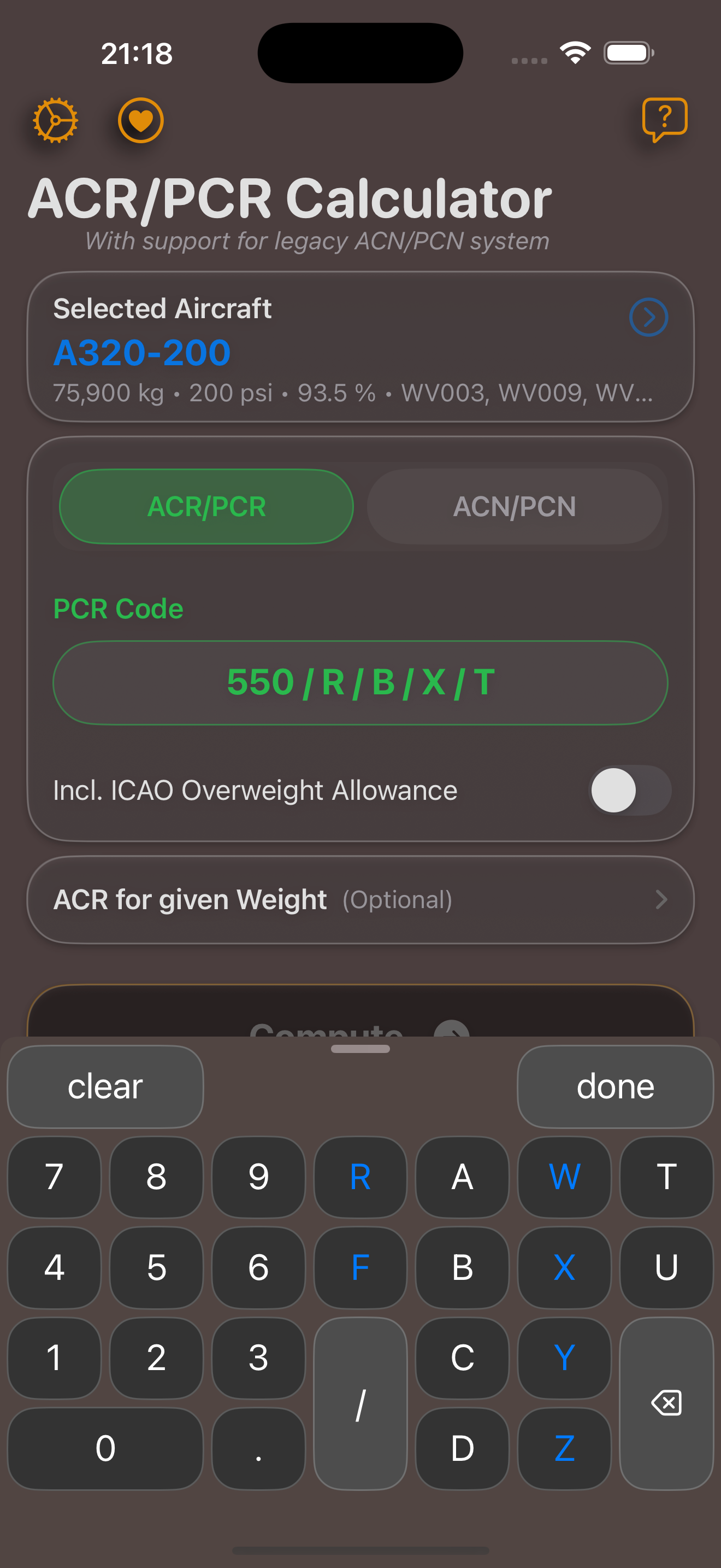 ACR/PCR Calculator