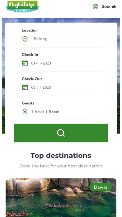 Screenshot #1 pour Meghalaya Tourism Provider