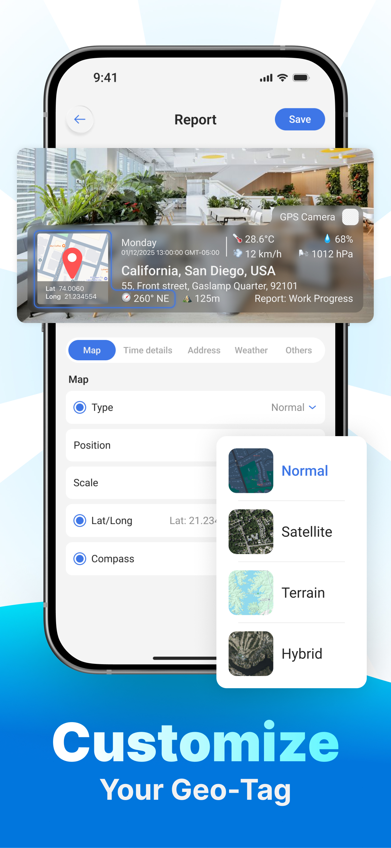 GPS Camera: Map & Timestamp
