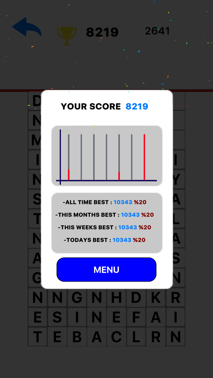 Falling Words Word Puzzle