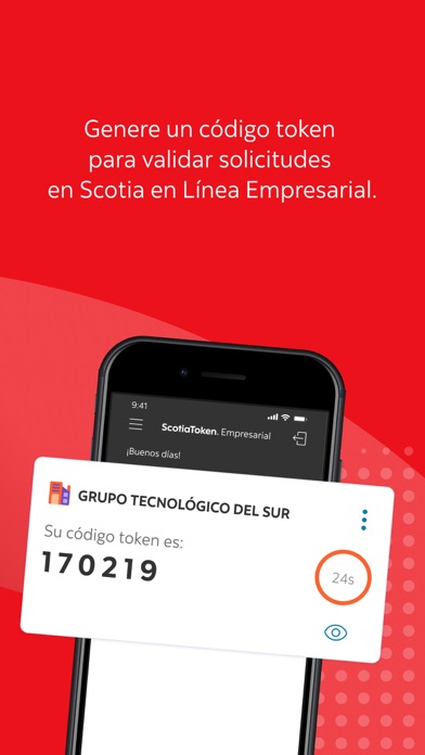 ScotiaToken® Empresarial, CR Screenshot