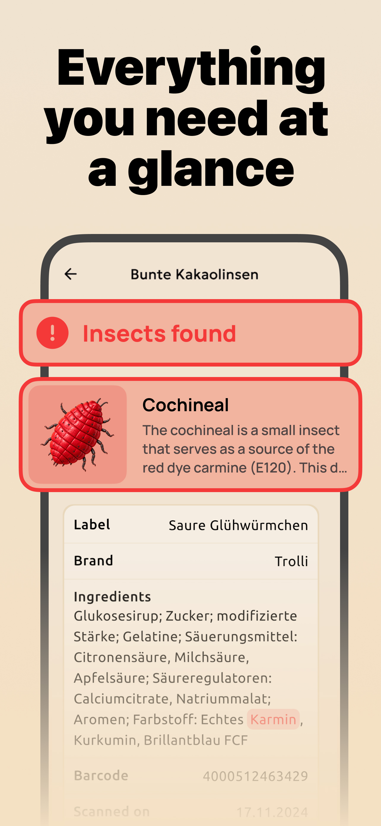 Insect Check - Food Scanner screenshot 4
