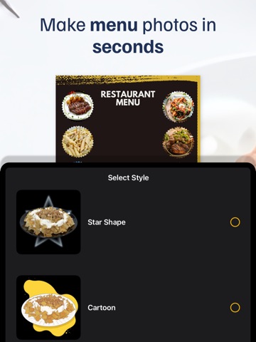 Foodogenic - AI Food Photos iPad screenshot