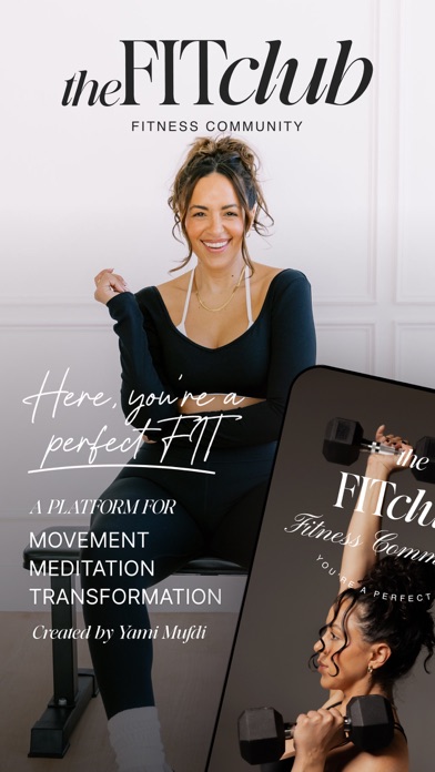 The FITclub by Yami Mufdi iPhone screenshot 1 - Health & Fitness app