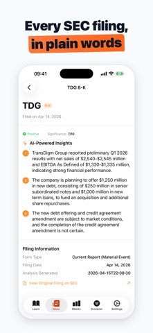 Stock Screener: SEC Analysis Screenshot 1 of 5