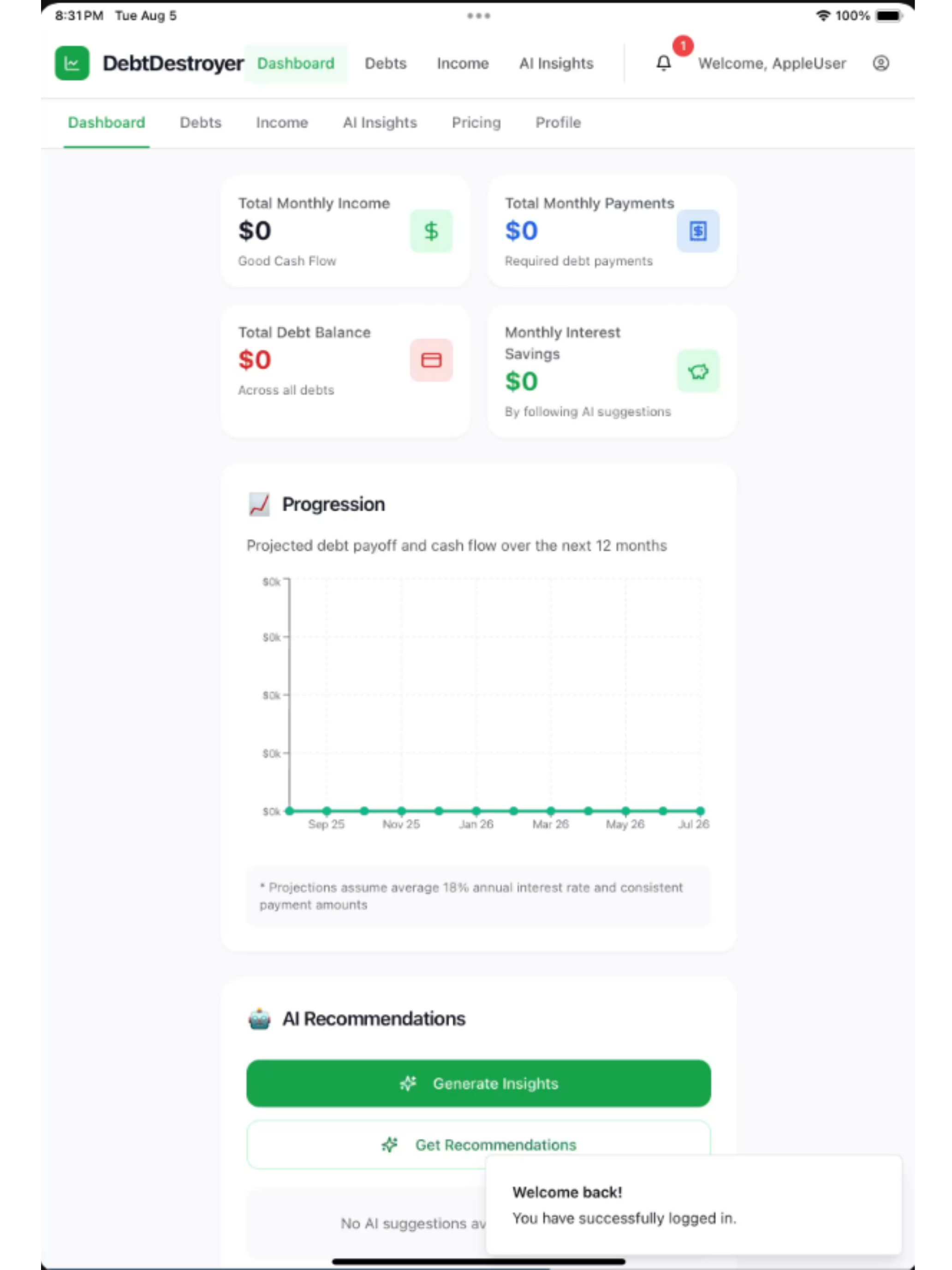 DebtDestroyer: Debt Payoff AI
