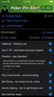 pokerproalert iphone screenshot 1