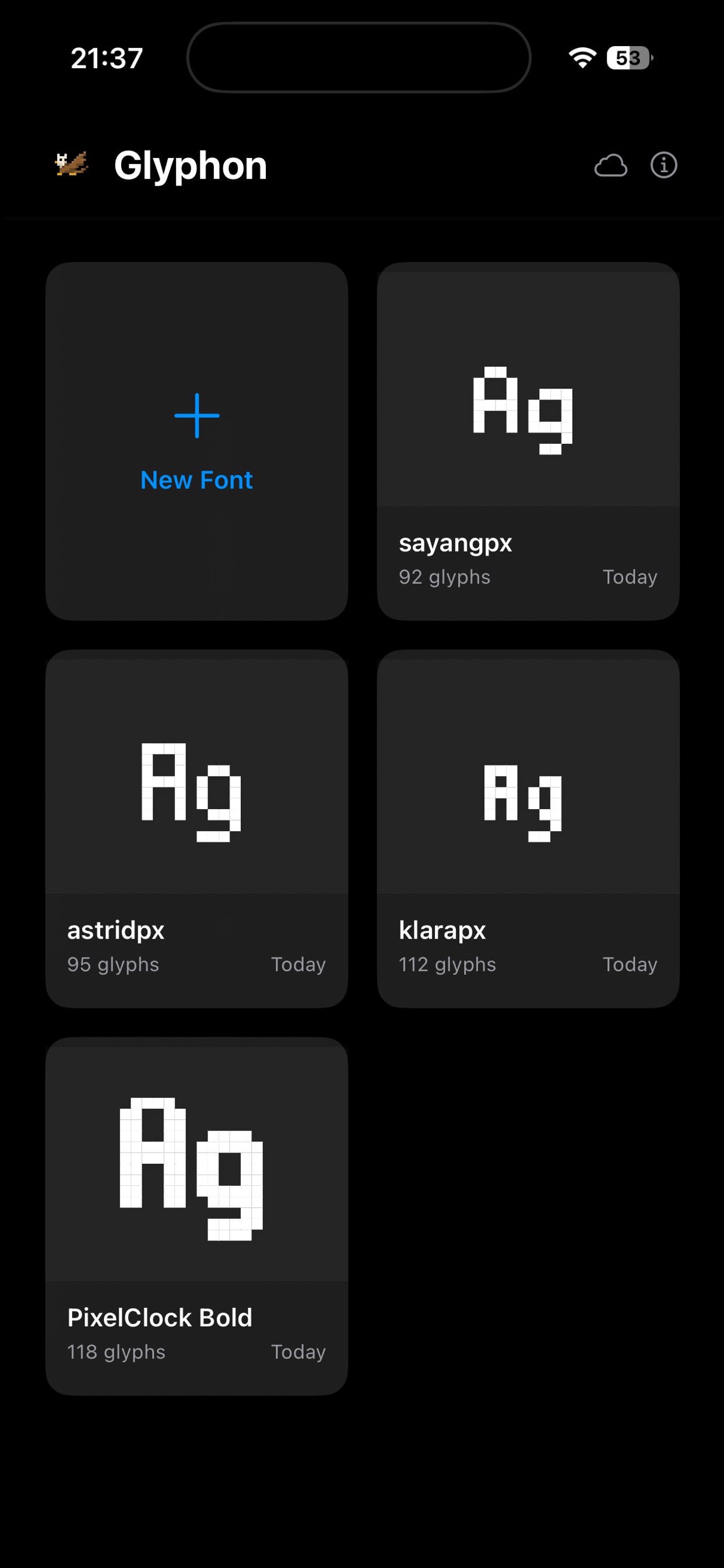 Screenshot 4 of Glyphon