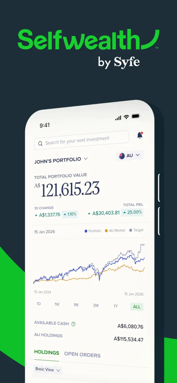 Screenshot #1 pour Selfwealth | Trade Shares