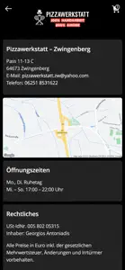 Pizzawerkstatt Zwingenberg screenshot #4 for iPhone