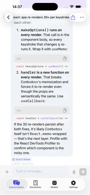 MyLLMChat screenshot 2