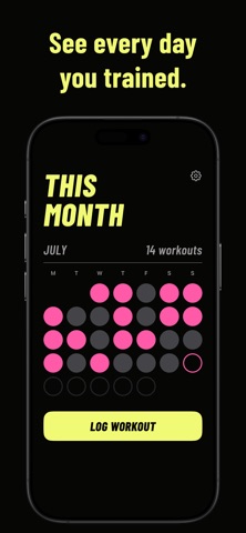 Arc: Simple Workout Tracker iPhone screenshot