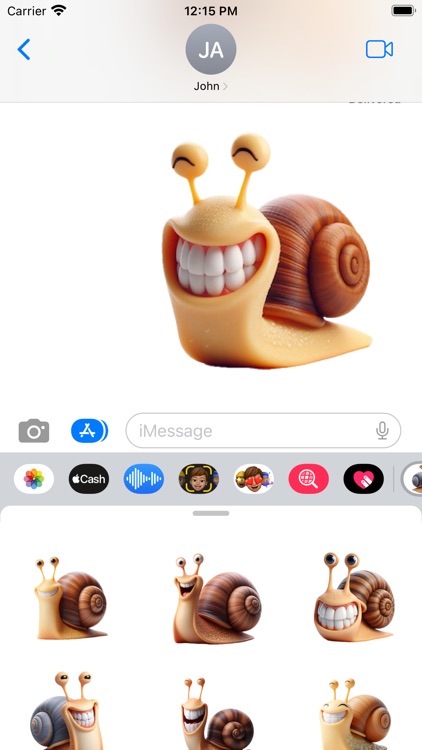 Happy Snail Stickers screenshot-4