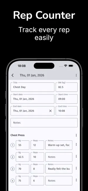 GymBro - rep counter screenshot 3