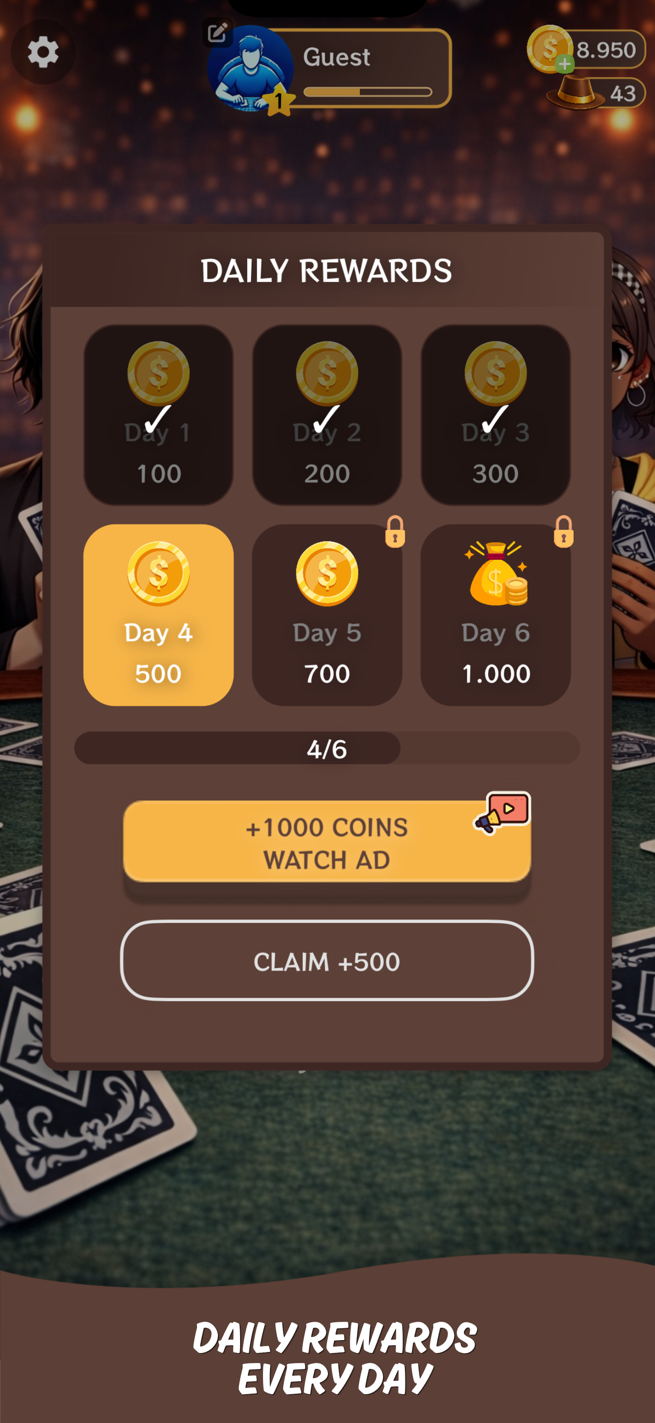Sevens - Classic Card Game screenshot 5