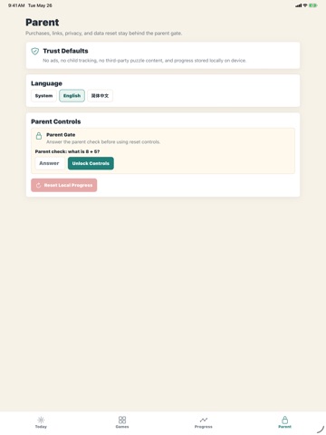 iFox Thinking Game Box iPad screenshot