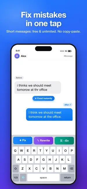 GrammarKey: AI Grammar Fixer screenshot 2