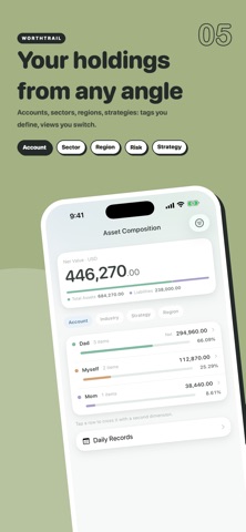 WorthTrail - Net Worth Tracker Screenshot 5 of 10