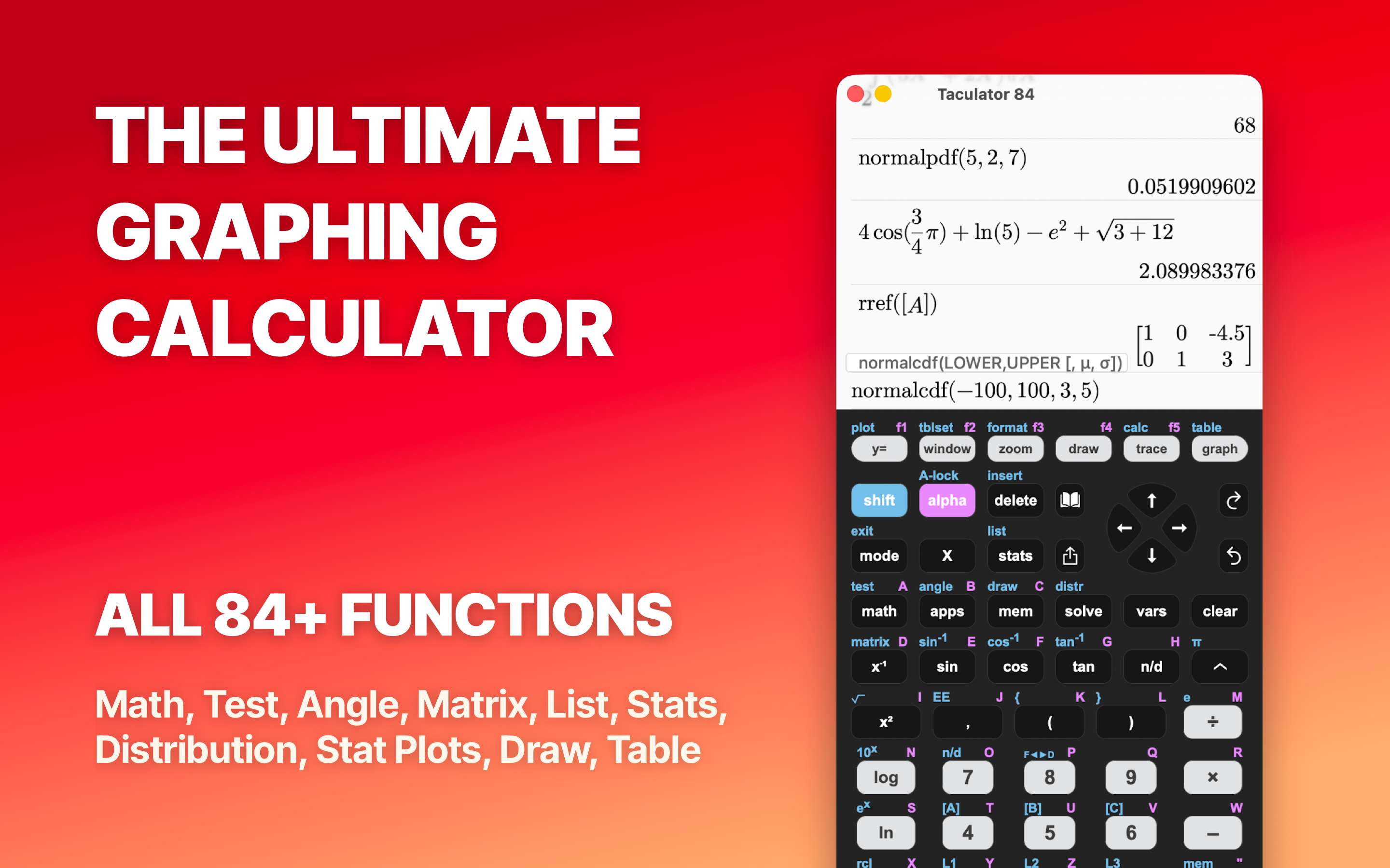 Taculator 84 Graphing Calc screenshot 23