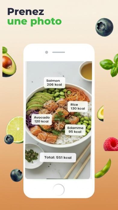 Screenshot #1 pour Compteur de calories ScanFood