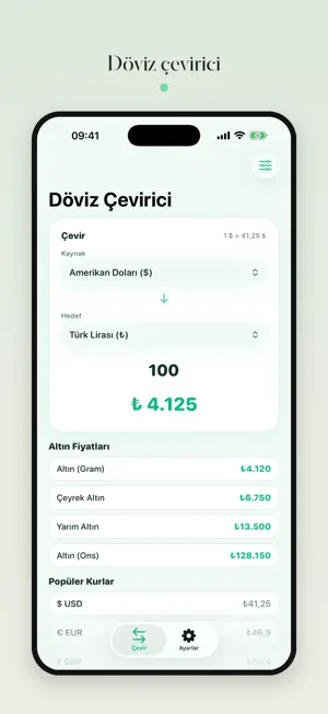 Döviz Çevirici: Kur ve Altın screenshot 1