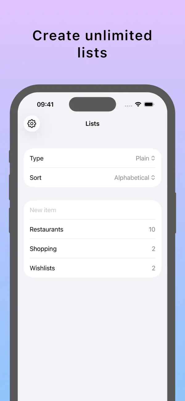 Screenshot #1 pour Lists for Days