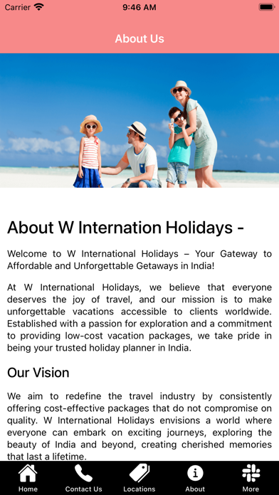 W international Holidays Screenshot