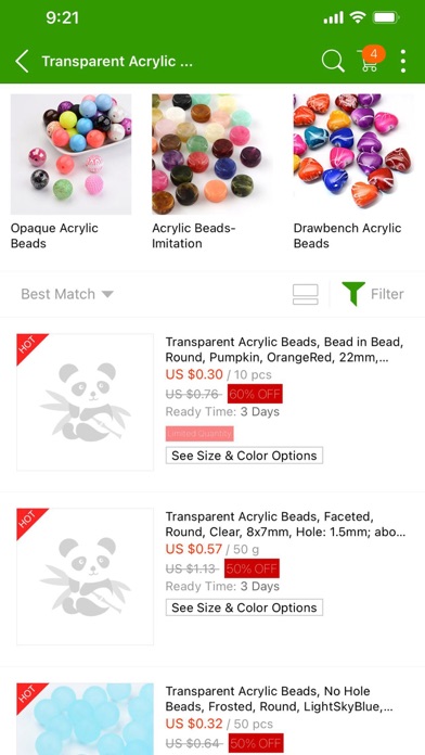 Pandahall  Beads Screenshot