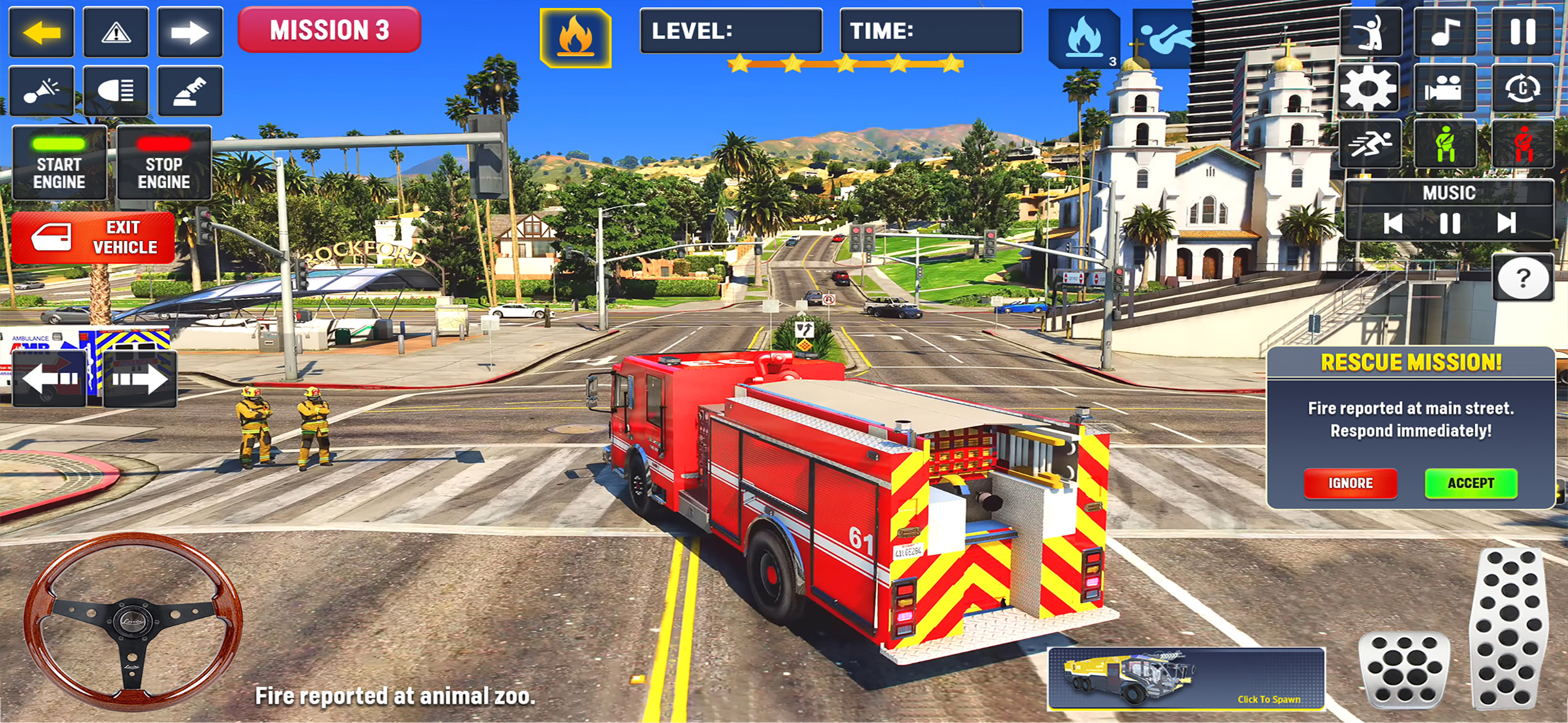 Fire Rescue Truck Simulator 3D