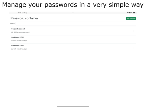 Password container