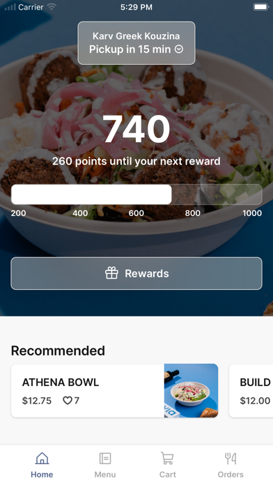 Karv Greek Kouzina iPhone screenshot 1 - Food & Drink app