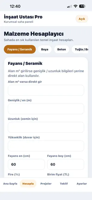 İNŞAAT USTASI PRO screenshot 4