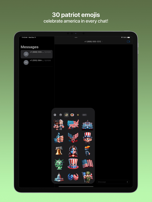 ‎Patriot Emojis Screenshot