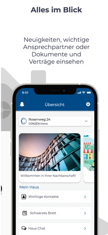 CONZEN Immobilien Kundenportal screenshot