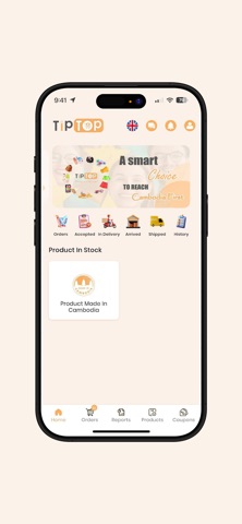 Tiptop Supplier App screenshot