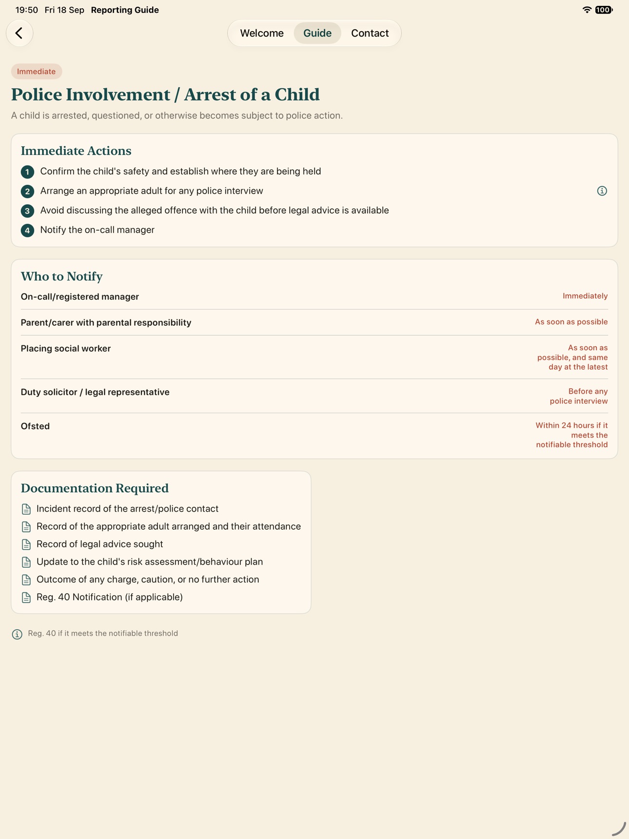 Screenshot 11 of Reporting Guide