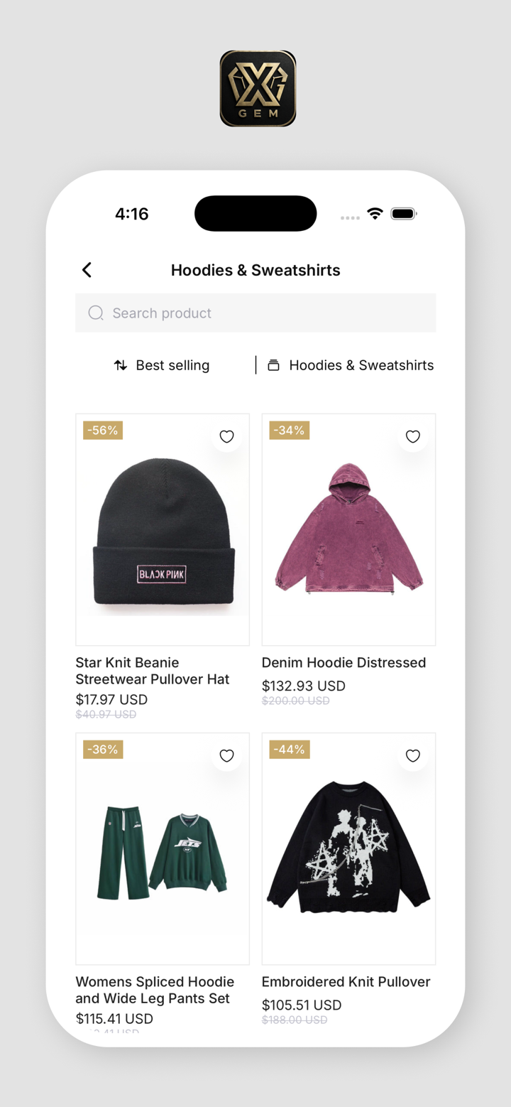 XGEM® Streetwear screenshot 4