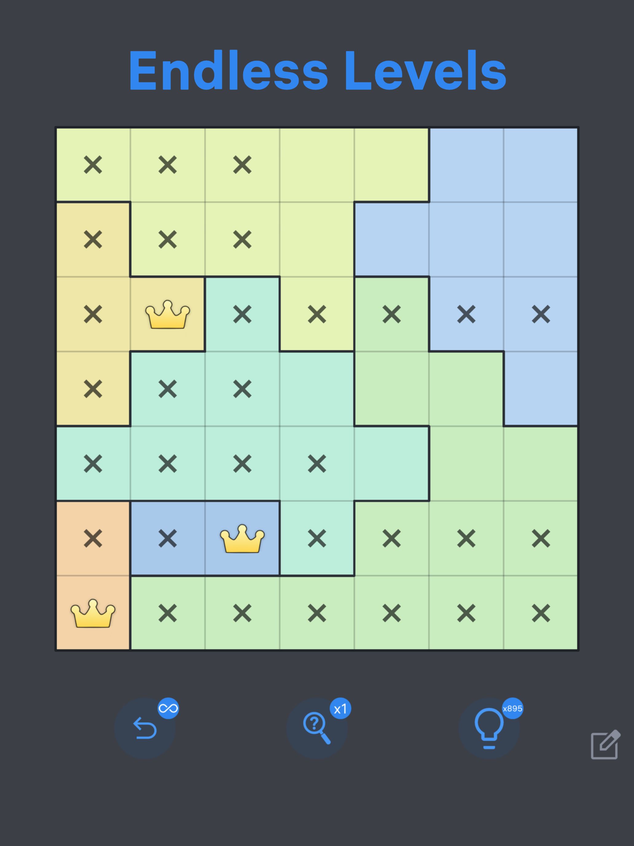 Queens Puzzle: Zen Logic