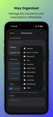DocExpire Reminder screenshot