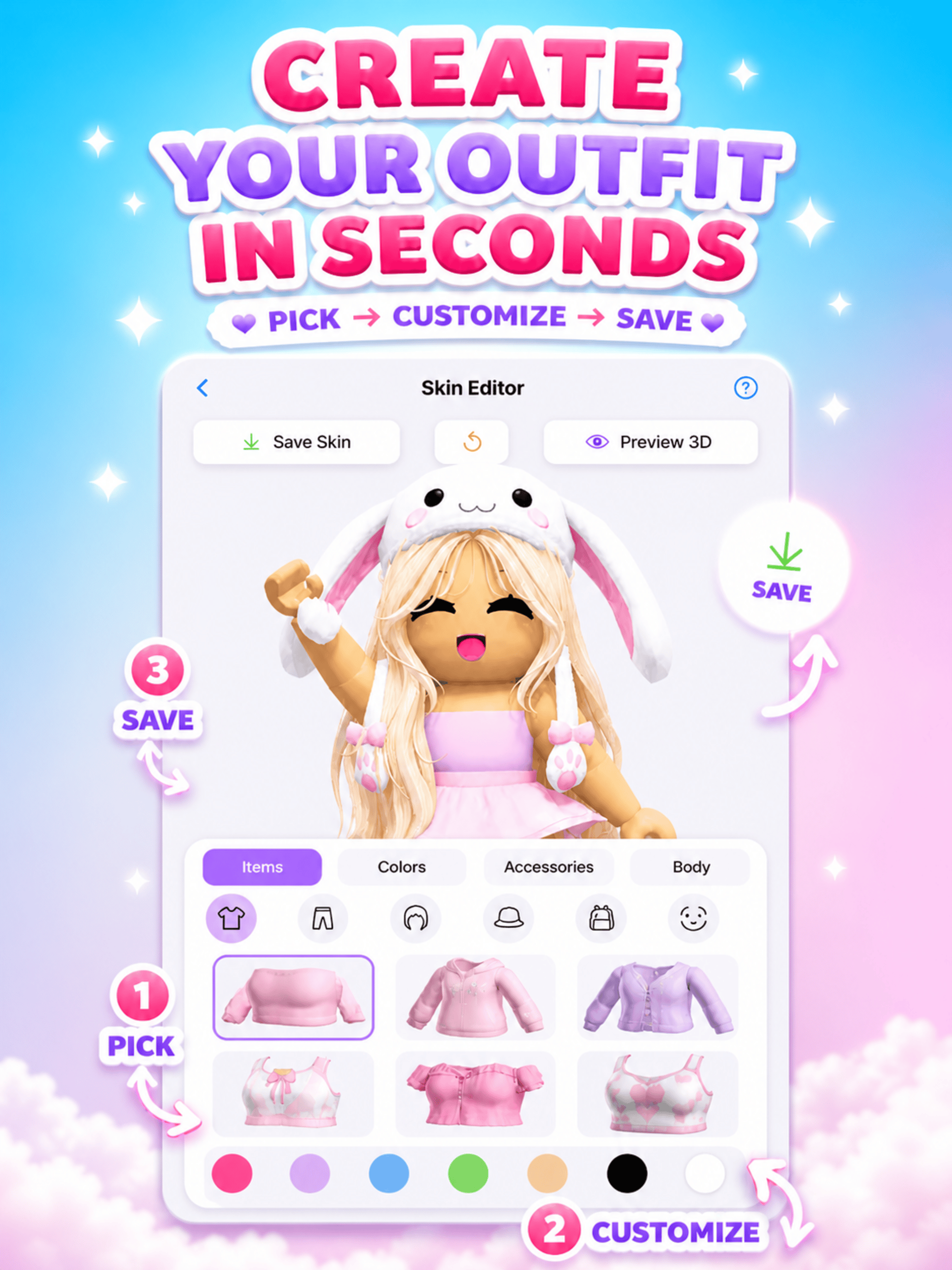 MasterBlox - Skin Creator 3D