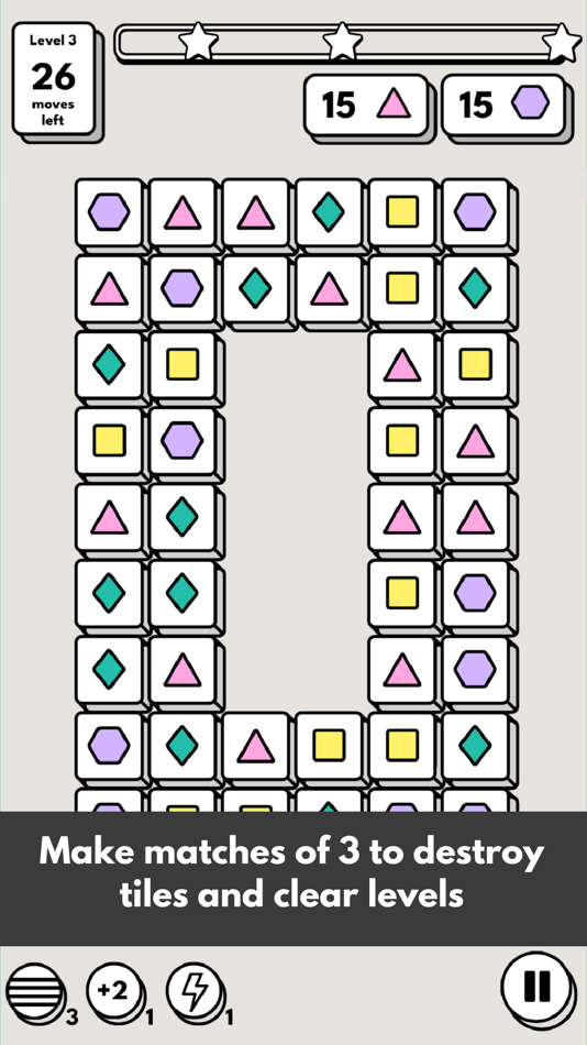 #1. Simple Match 3 (iOS) 由: Mulberry Tree Games, LLC