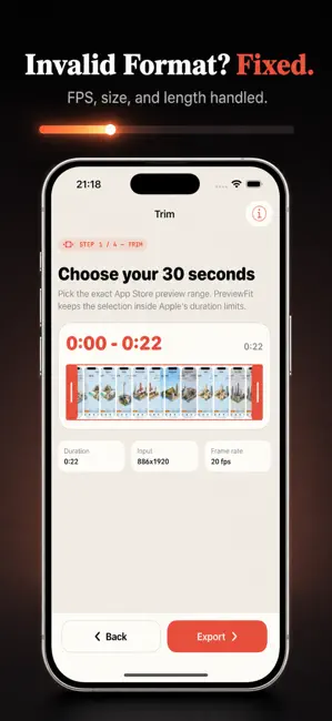 PreviewFit: App Preview Fixer iPhone screenshot 2