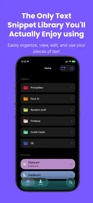PromptBox Mobile screenshot 1
