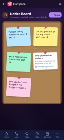 OurSpace Household app screenshot