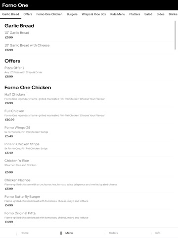 Forno One L7 iPad screenshot