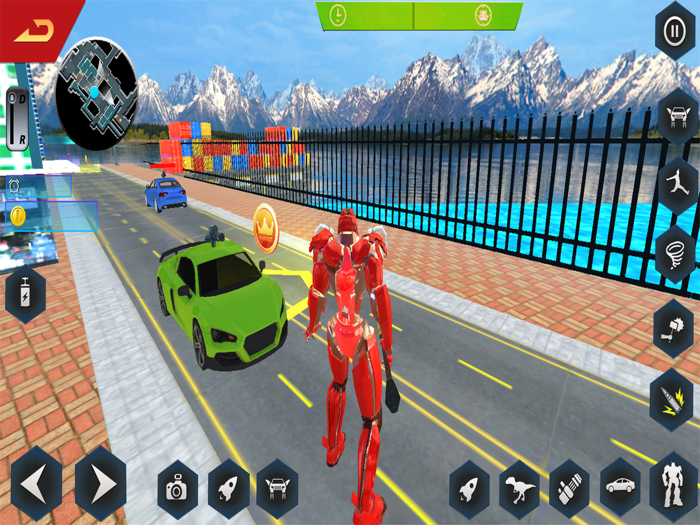 Super Robot-Car Transform Game