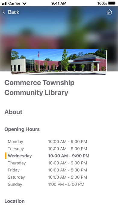 Commerce Twp Community Library Screenshot