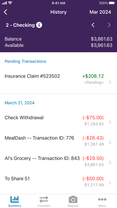 Freedom CU (UT) Mobile Banking Screenshot