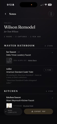 RoomNote App screenshot