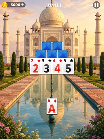 Solitaire Tripeaks:World Tour iPad screenshot